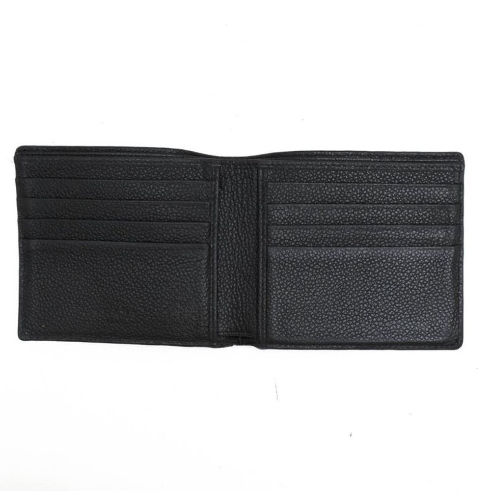 Prada Wallet Men Wallet Leather Black 2 Mo513 Vitmicro Grain - Picture 5 of 7